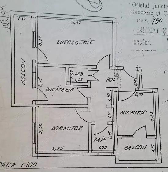 TULCEA Vand schimb ap. 3 camere decomandat 70 mp utili Str. Isaccei - 3