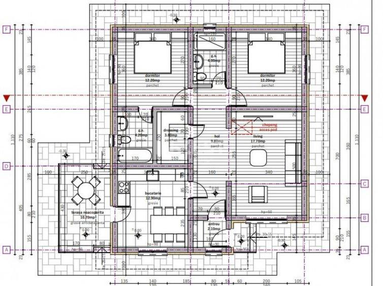 CASA INDIVIDUALA LUNCA CETATUII , 3 CAMERE SI 2 BAI , 500 MP - 12
