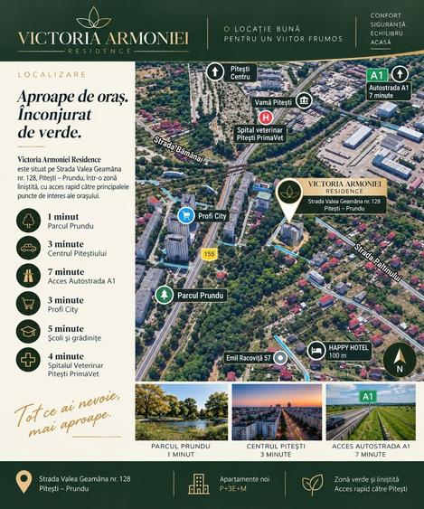 Apartamente noi PitestiPrundu | Bloc finalizat 2026 | 0% comision | TVA inclus - 2