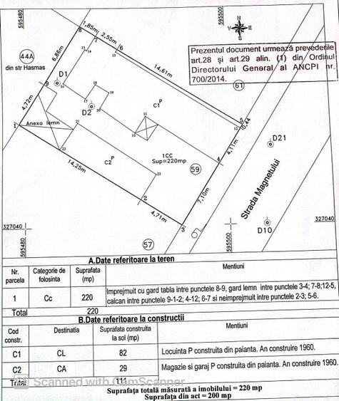 Teren Strada Magnetului nr 59 - 1