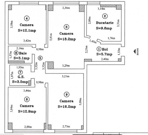Locuinta ideala pentru familie | Apartament spatios 4 camere, Racadau, pietonala - 33