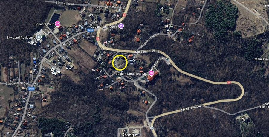 Bucium langa Motel TEREN 1650mp intravilan toate utilitatile acces dublu - 9