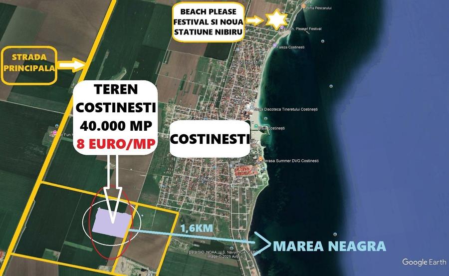 Proprietar - Teren de 40.000 mp Costinesti – în inima noii zone turistice - 4