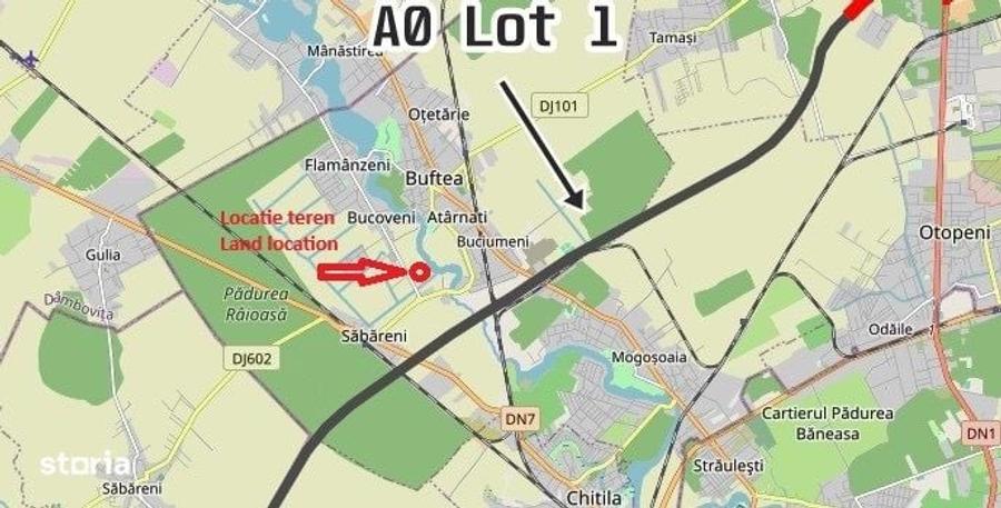 Direct proprietar! Teren Intravilan 12.350 mp - Buftea - 1