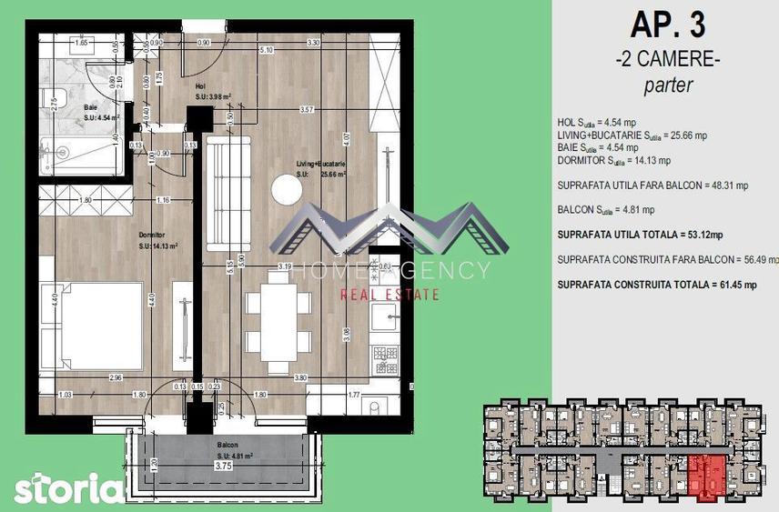 Apartament de vanzare Otopeni parcare ?i TVA incluse - 2