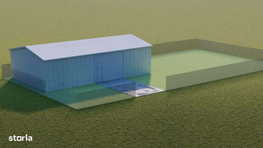 VAND HALA METALICA 175mp + TEREN 900 MP | deschidere la 2 drumuri - 6