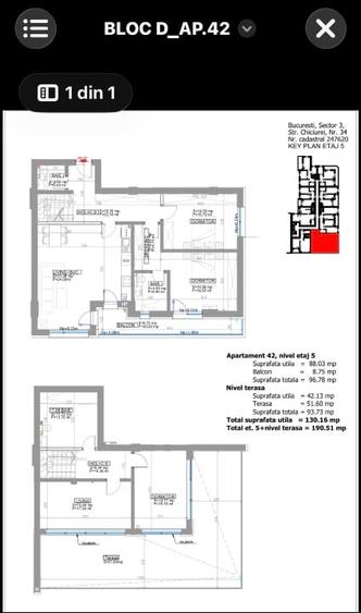 PENTHOUSE-URI  SPLAIUL UNIRII,DELTA VACARESTI,Etaj 5-6,Scara interioara,3-7 Cam. - 13