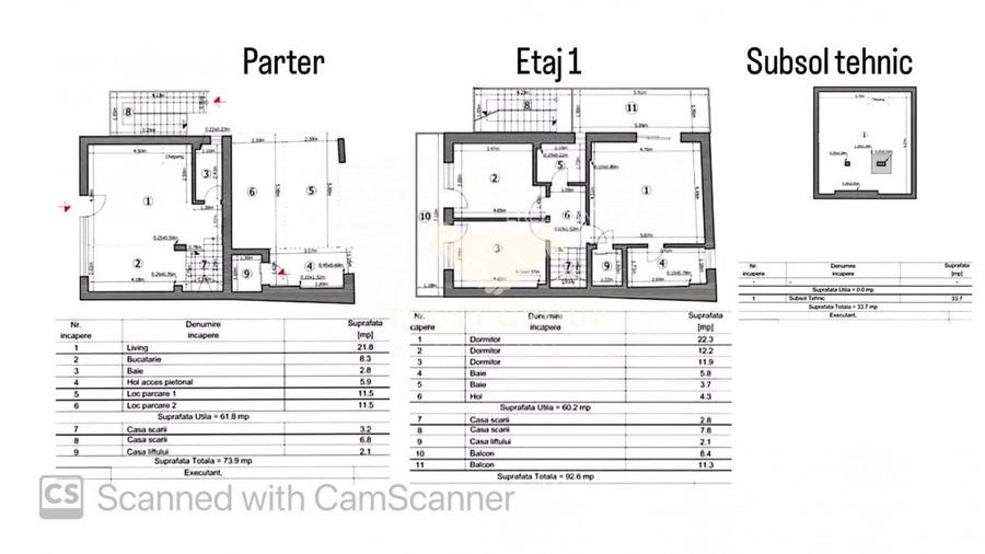 Duplex 4 camere | Dorobanti | Curte proprie | 2 Locuri de parcare - 40