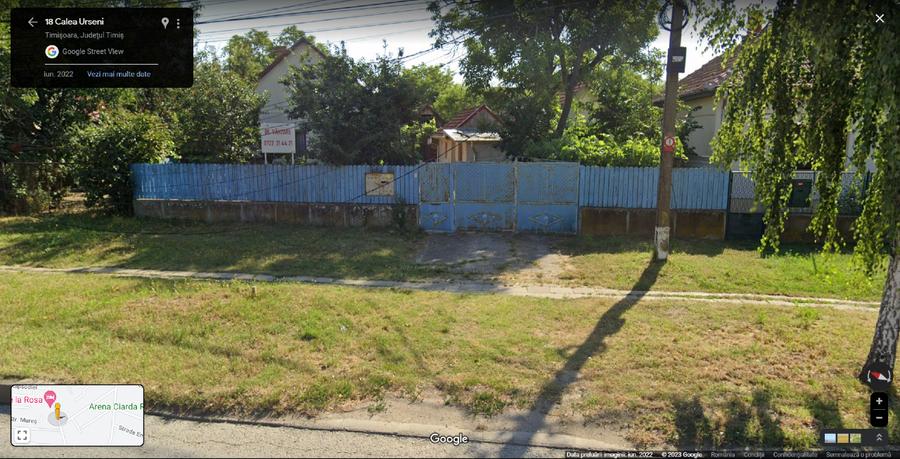 Teren & casa intravilan - 2.919mp, Timisoara, Cl. Urseni 11, 2 fronturi stradale - 3