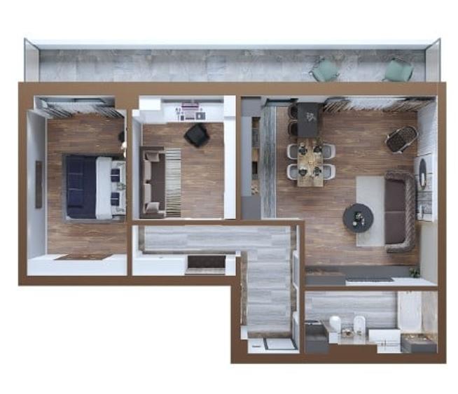 Apartament 3CD, 148605euro, 88mp, Copou - 1