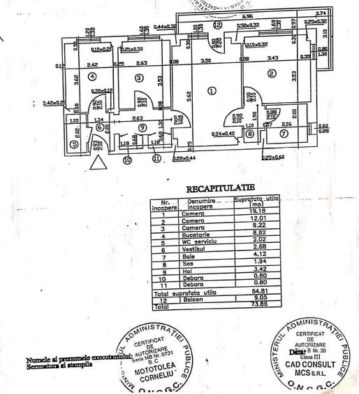 Vanzare apartament 3 camere, 2 bai, bloc 1985, langa metrou Titan, IOR - 15