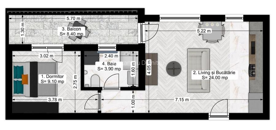 2 camere Nou Grigorescu Tip Studio 12 min Metrou finalizat 2 camere Nou Grigorescu Tip Studio 12 min Metrou finalizat
