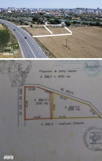 Teren cu deschidere 50 ml la drum Lumina-Navodari, 2000 mp/4000 mp. - 1