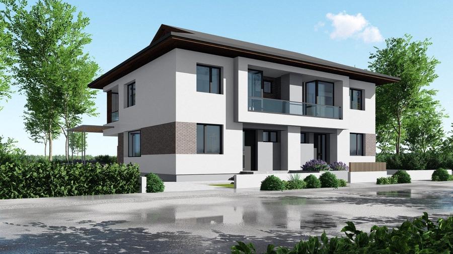 Proiect imobiliar : Duplex modern cu dormitor la parter si mansarda locuibila - 2