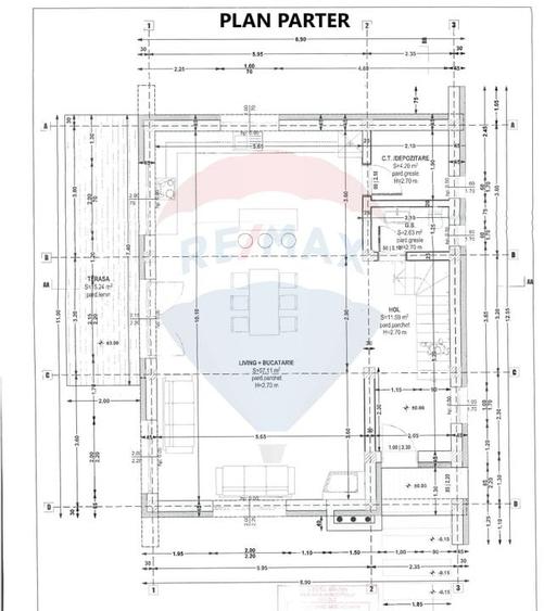 Proiect autorizat (AC) pentru constructia a 6 vile individuale P+M - 15