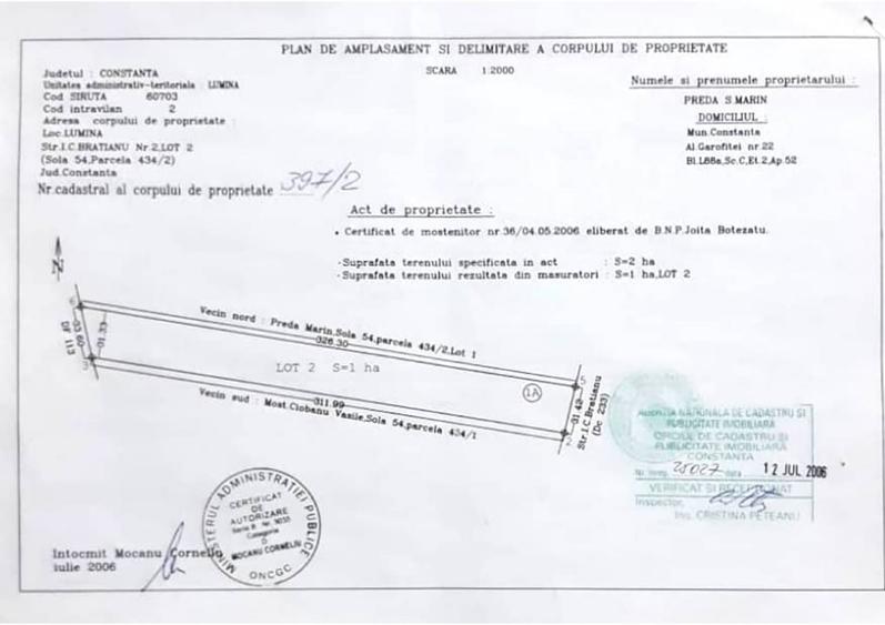 Lumina  teren 10000mp - 2