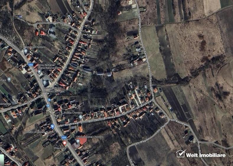 Teren in Chinteni, intravilan, pretabil constructie casa, 1300mp, zona Primariei - 2