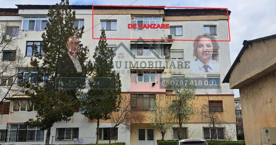 Apartament 3 camere, 73 mp | Etaj 4 cu acoperiș | Zonă Industrială – Tecuci - 1