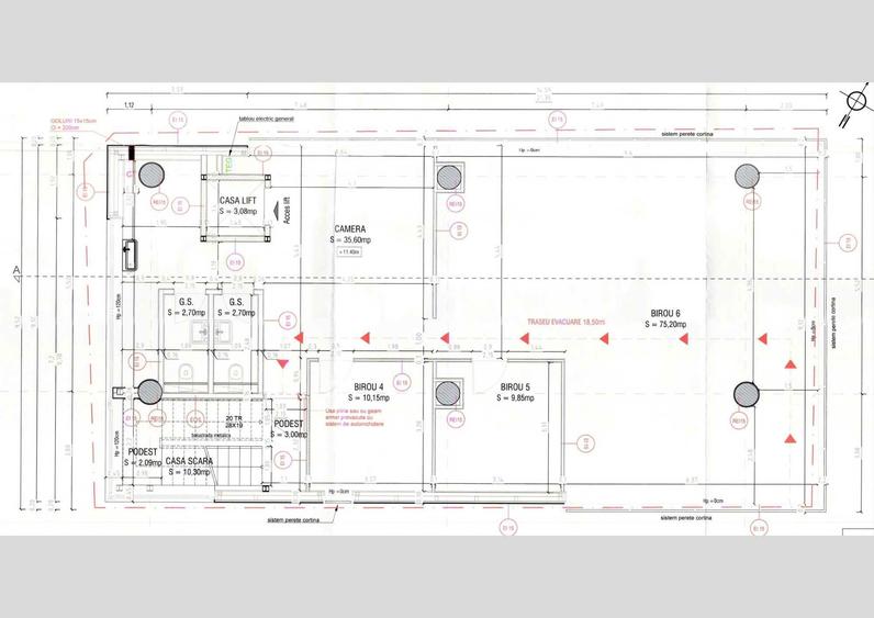 Spatiu de inchiriare - etaj 3 - Poarta 1 - 6