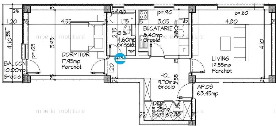 Apartament cu 2 camere decomandat, mobilat în Tătărași