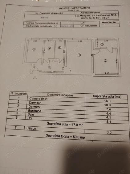 Vand apartament 3 camere Mangalia - 5