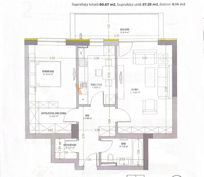 Apartament structura mare Urban Plaza - 6