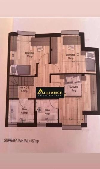 Soseaua Leordeni - Duplex -4 Camere - 3 Bai - 2