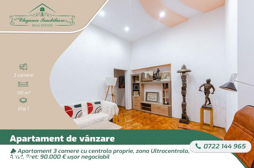 Apartament 3 camere cu centrala proprie, zona Ultracentrala, Arad - 6