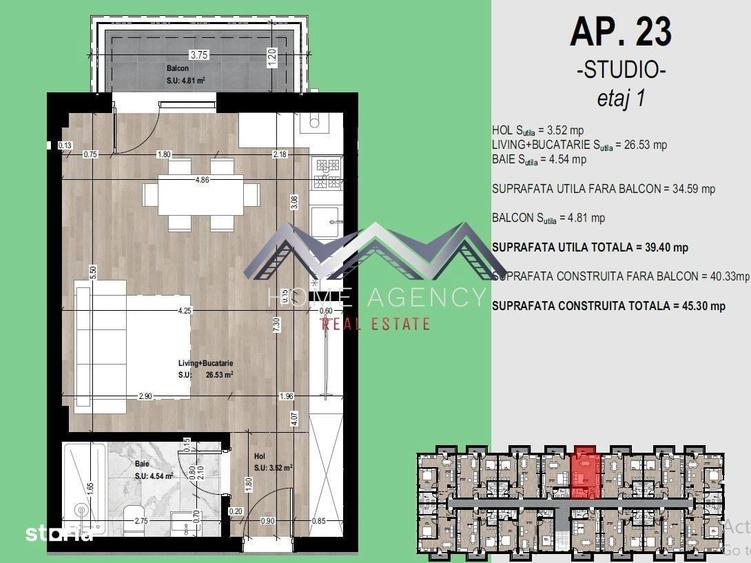 Garsoniera foarte spatioasa, include parcare ideal locuit/investitie - 3