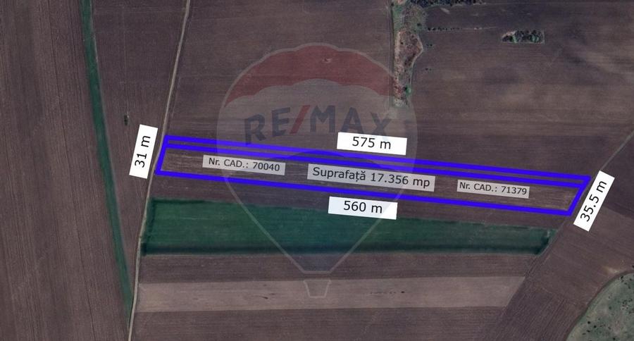 Teren extravilan de Vânzare 17.356 mp în Com. Miroslava - Iași - 1