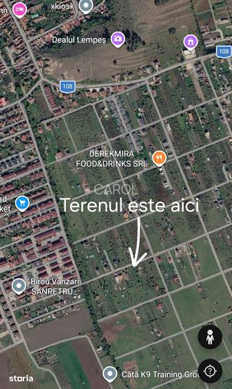 Teren intravilan Sanpetru /Livada