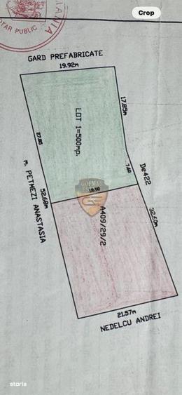 Teren 500 mp intre case, Agigea Central, utilitati langa teren - 1