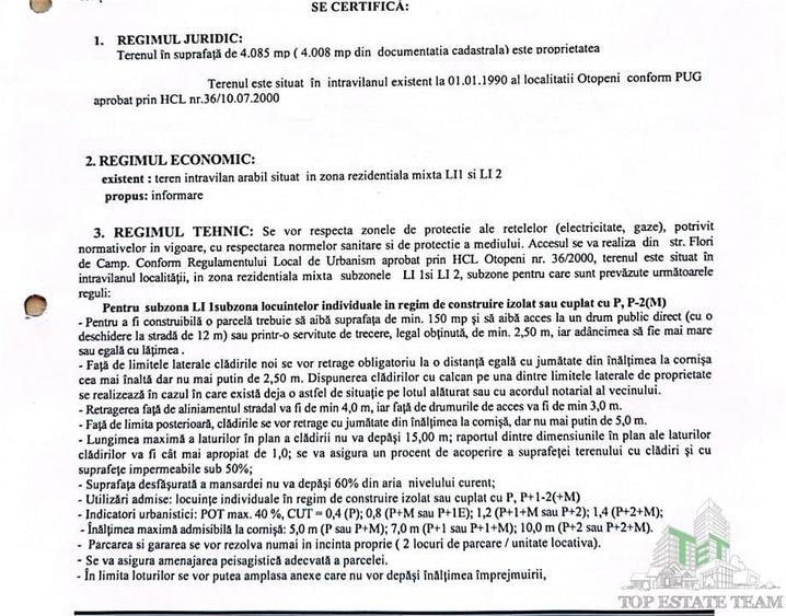 Vanzare Teren 1.500mp Otopeni , DN1 - 2