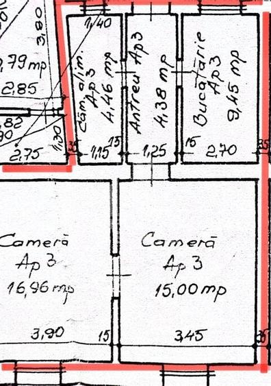 Apartament 2 camere, 50mp, curte comuna, zona Fabric - Andrei Saguna - 2