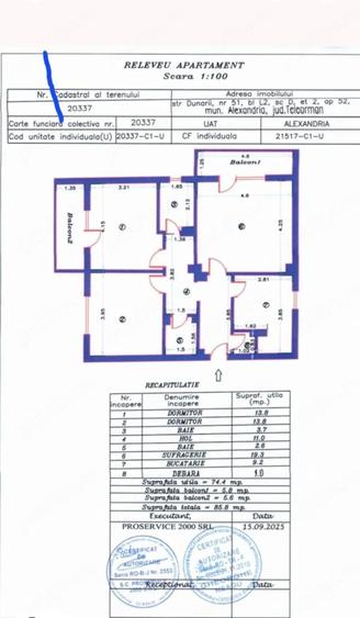 Apartament de vanzare 3 camere, zona HCC - 1