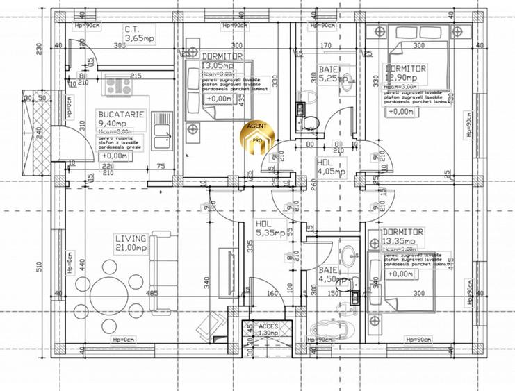 Vila Individuala Parter+Pod 4 camere - 300mp teren - Otopeni - 5
