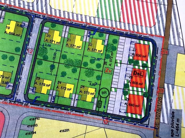 Com. 0% - Giarmata - Teren INTRAVILAN - Su: 571-684mp - Toate utilitatile - 2