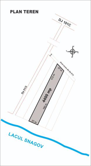 Vanzare teren 4400 mp Snagov - Gruiu, cu deschidere la lacul Snagov - 10