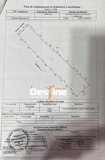 Saru Dornei, 5000 Mp, Extravilan - 1