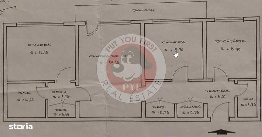 Jumbo Center | Apartament 3 camere | Semidecomandata | 69mp | B11124 - 5