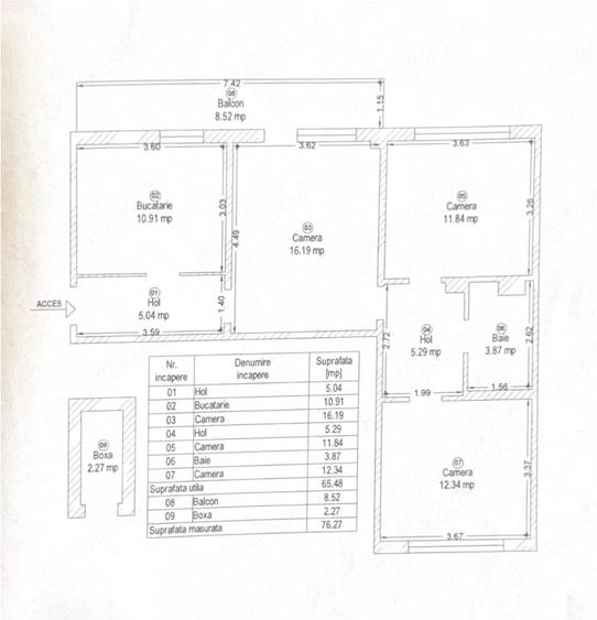Apartament cu 3 camere semidecomandat în Take Ionescu