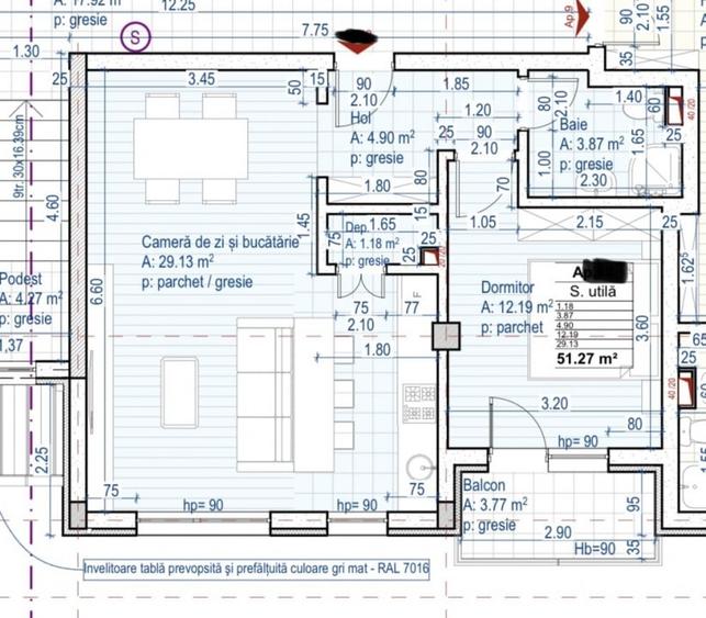 Ap 2 camere 51mp , etaj intermediar,garaj,Floresti, zona Muzeul Apei - 2