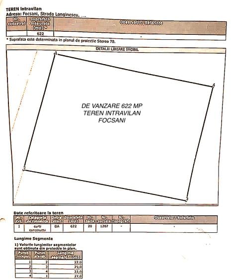 Teren intravilan Focsani - 1