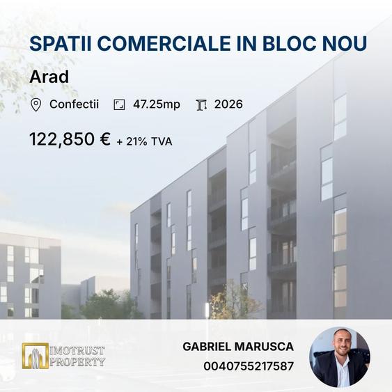 Spatiu comercial de vanzare, Arad Confectii - 1