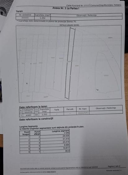 Teren intravilan de 2504 mp, font 21 m, panorama deosebita, Feleac - 2