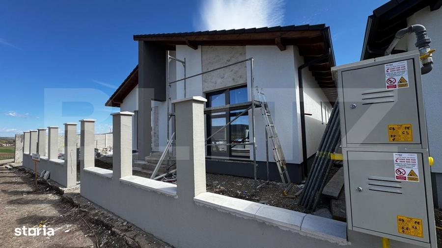 Casa pe un singur nivel, 4 camere, teren 612 mp, finisata la cheie, Or - 1