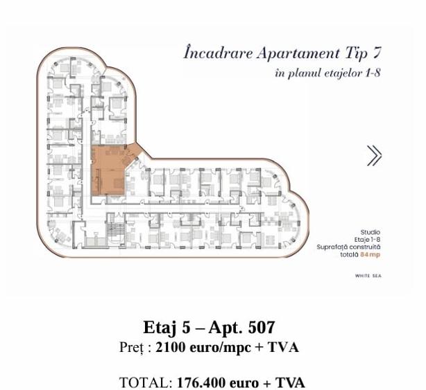 Apartament - Etaj 5 - Complex Rezidențial WHITE SEA - Navodari - 10