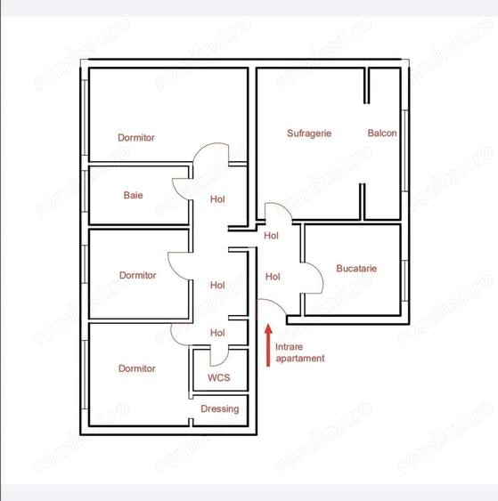 Vand apartament cu 4 camere,decomandat,et.3,garaj sub bloc,Bld.Cetatii - 10