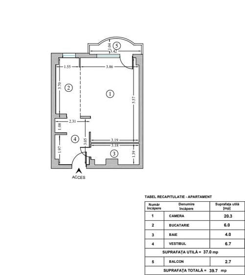 Garsoniera open space, Aleea Cislau, Pantelimon, Iancului - PROPRIETAR - 1