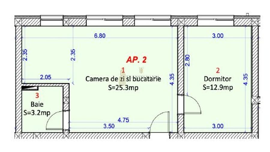 Apartament 2 camere cu gradina, Zona Shopping City - 1